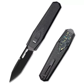 Remette Swordfish Black DLC Titanium / Yellow Green Carbon Fiber, Black DLC M390 (ZL101A6)