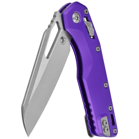 Microtech MSI S/E Knife Purple Aluminum, Stonewashed M390MK by Tony Marfione (210-10PU)