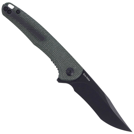 Nóż CIVIVI Mini Sandbar Green Micarta, Black Stonewashed by Eric Ochs (C20011-3)