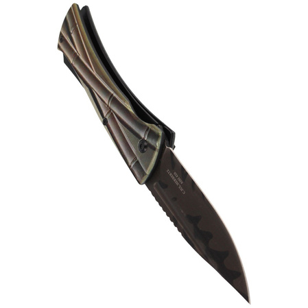 Herbertz Solingen Hit knife 3D Bamboo motif, carrying case (577812)