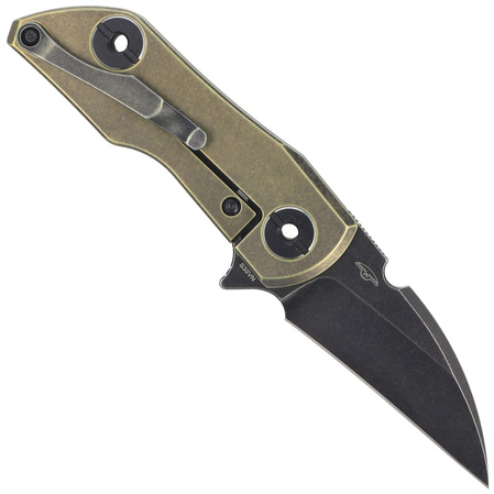 Bestech 2500 Delta Knife Bronze Titanium, Black Stonewashed CPM S35VN by Poltergeist Works (BT2006D)