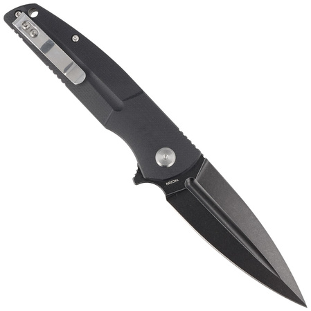 Bestech Knife Fin Black G10, Black Stonewashed 14C28N (BG34A-3)