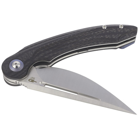 Nóż składany Bestech Irida Carbon Fiber / Black G10, Satin 14C28N by Kombou (BG25D)