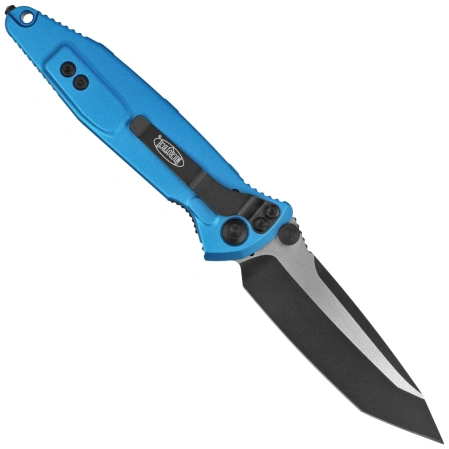 Nóż składany Microtech Socom Elite T/E-M Blue Aluminium, Black M390MK by Tony Marfione (161-1BL)