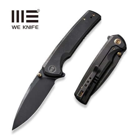 Nóż składany WeKnife Subjugator Black Titanium, Black Stonewashed CPM 20CV (WE21014C-5)