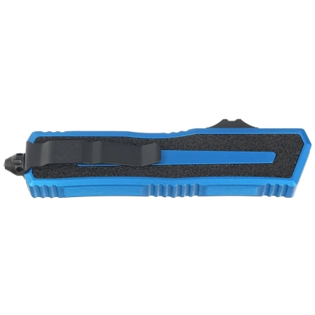 Nóż automatyczny OTF Microtech Scarab II Gen III D/E Blue Aluminium, Black M390MK by Tony Marfione (1280-1BL)