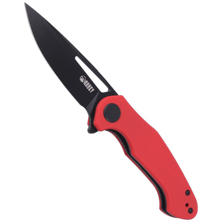 Nóż Kubey Knife Dugu, Red G10, Dark Stonewashed 14C28N (KU210F)