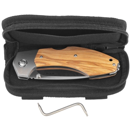 MKM Hero Knife Olive Wood, Satin M390 by Tommaso Rumici (MK HR-OT)