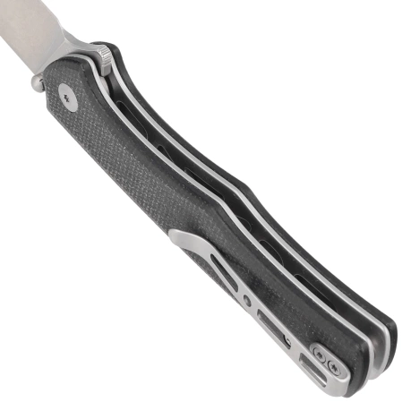 Nóż składany Sencut Crowley Black Micarta, Stonewashed D2 (S21012-2)