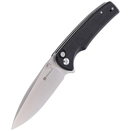 Nóż składany Sencut Sachse Black Micarta, Satin 9Cr18MoV (S21007-1)
