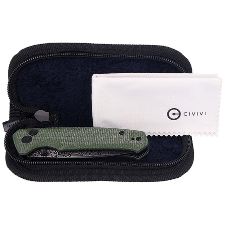 Nóż CIVIVI Altus Green G10, Black Damascus (C20076-DS1)