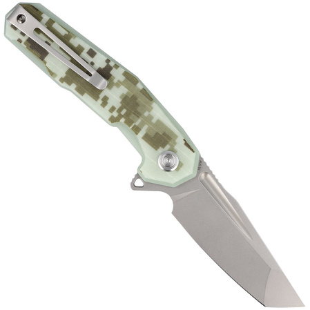 Nóż składany Kubey Carve Digital Camo G10, Beadblasted AUS-10 (KB237H)