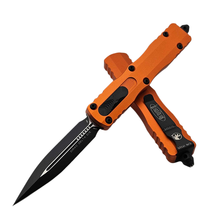 Microtech Dirac Delta D/E OTF Knife Orange Aluminium, Black by Tony Marfione (227-1OR)