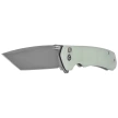 Civivi Brazen Button Lock Knife Natural G10, Stonewashed 14C28N (C19059C-3)