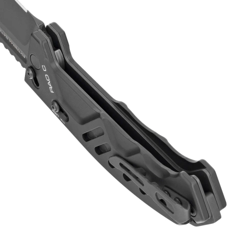 Extrema Ratio RAO C Black Aluminum Knife, Black MIL-C N690 (04.1000.0176/BLK/BLK)