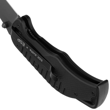 ESP EK-BB-01 Knife Black PA66 Polyamide, Titanium Gray PVD AUS-8