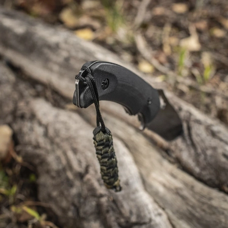 M-Tac knife lanyard Helix Skull Black/Olive paracord (10283201)