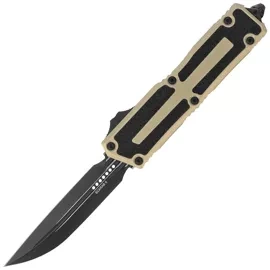 Microtech Scarab II Gen III D/E-S OTF Knife Sand Aluminum, Black M390MK by Tony Marfione (1180-1SN)