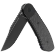 Bestech Vestige Knife Black Titanium/Carbon Fiber, Black Stonewashed MagnaCut by Justin Lundquist (BT2411D)