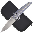 Bestech Mothus Blue Titanium, Satin M390 by Kombou Knife (BT2206A)