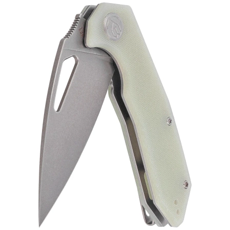 Kubey Coeus Knife Jade G10, Stonewashed 14C28N (KU122V)