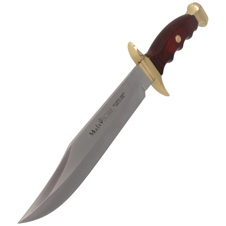 Muela BW-22 Red Pakka Wood Knife, Satin X50CrMoV15