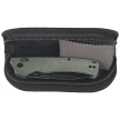 Remette WD107MGB Knife Military Green Micarta, Black Titanium 14C28N