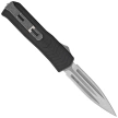 Medford MERC-1 D/E Black Aluminum, Std Clip, Tumbled S45VN OTF Knife by Greg Medford (MK213STQ-42AB-TSCS-BS)