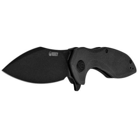 Kubey Nobel Knife Black G10, Blackwashed 14C26N (KU236O)