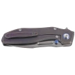 Remette TwoFace Knife Blue Stonewashed Titanium, Fine Grinding Pearlescent M390 (DSTF-B)