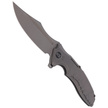 Nóż składany WE Knife Chimera Gray Titanium, Bead Blast, Stonewashed CPM S35VN (814B)