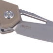 Nóż Kubey Knife New Vagrant Tan G10, Sandblast AUS-10 (KU291B)
