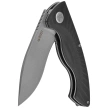 Kubey Timberwolf Knife Black G10, Stonewashed 14C28N (KU208D)