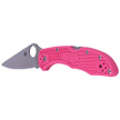 Nóż składany Spyderco Delica 4 FRN Pink, Plain CPMS30V (C11FPPNS30V)