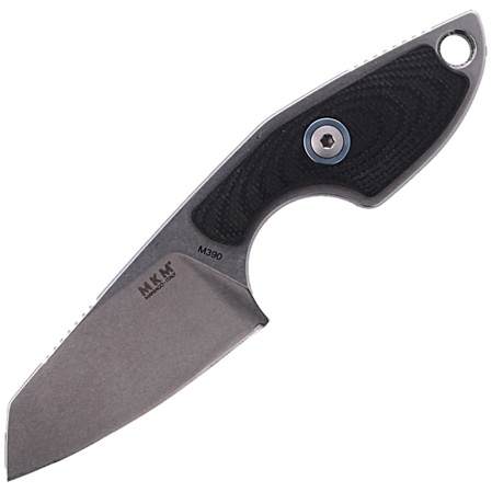 Nóż na szyje MKM Mikro 2 Black G10, Stonewashed M390 by Jesper Voxnæs (MKMR02-GBK)