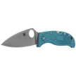 Spyderco LeafJumper Blue Lightweight FRN, Satin Plain K390 by Sal Glesser (C262PBLK390)