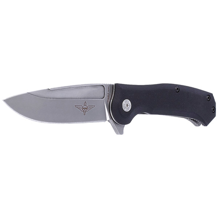 Maserin Police 680 Black G10, Stonewashed N690 by Nicolai Lilin Knife (680/G10N)