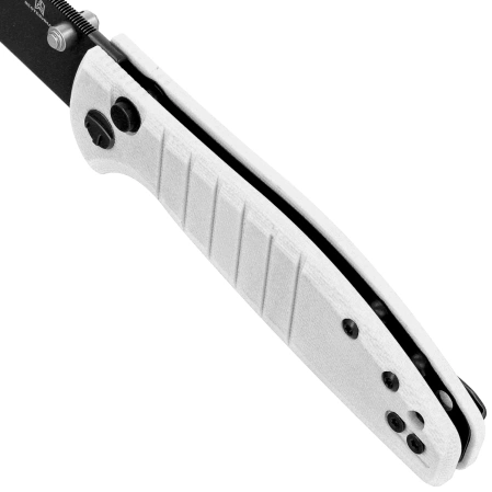 Nóż składany Bestechman Goodboy Jr. White G10, Black PVD D2 by Keanu Alfaro (BMK10I)