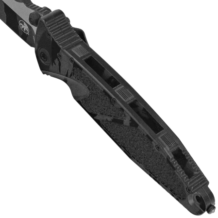 Microtech Socom Elite T/E-M Signature Knife Midnight Tiger Camo Aluminum, Midnight Tiger Camo M390MK by Tony Marfione (161-1MTCS-Z4)