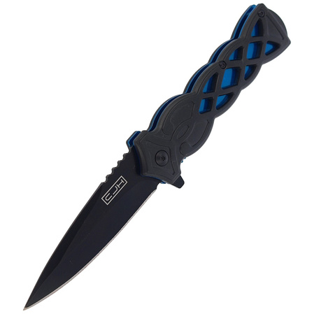 Herbertz CJH Knife Black/Blue ABS, Black Blade 420 (44008)