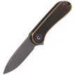 Nóż CIVIVI Mini Elementum Black Brass, Gray Hand Rubbed (C18062Q-1)