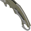 Kubey Wrath Knife Green G10, Beadblasted 14C26N by MUZI Design (KU261B)