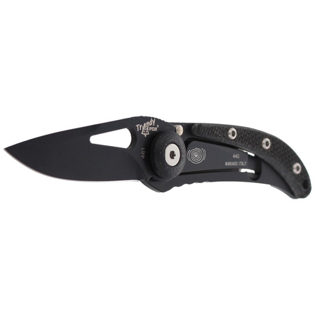 Fox Trendy Knife Black G10, Black PVD 440C by Moris Baroni (461G10)