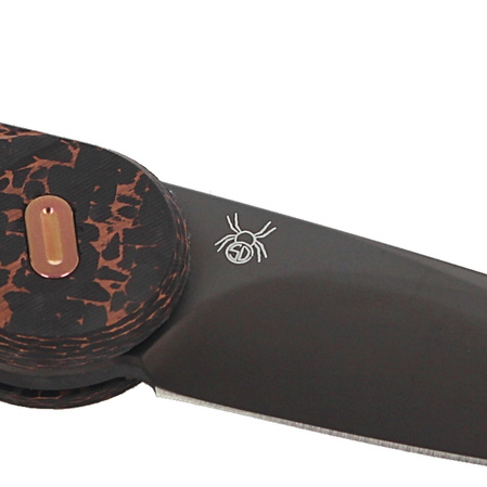 FOX Radius Carbon Fiber/Copper, Black PVD M390 by Denis Simonutti knife (FX-550 CFB)