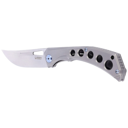 Nóż składany Kubey Ishtar Gray Titanium, Satin AUS-10 by Maksim Tkachuk (KU170C)
