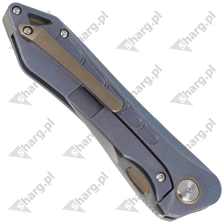 Bestech Knife Supersonic Blue Titanium, Stonewashed / Satin CPM S35VN (BT1908B)
