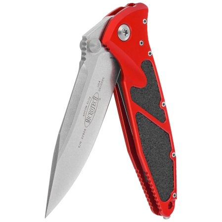 Nóż składany Microtech Socom Elite S/E-M Red Aluminum/3M, Stonewashed M390 by Tony Marfione (160-10RD)
