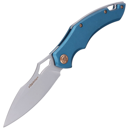 Nóż składany FoxEdge Sparrow Blue Anodized Aluminium, Sand Blasted by Denis Simonutti (FE-030)