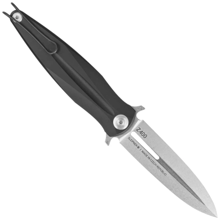 ANV Z400 BB Knife Black Aluminum, Stonewashed Sleipner (ANVZ400-014)
