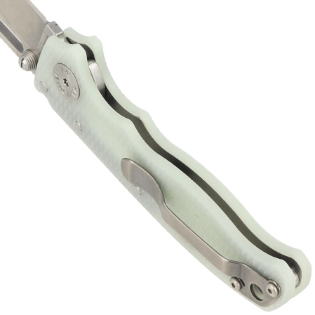 Demko AD20.5 Clip Point Knife Natural G10, Stonewashed CPM S35VN by Andrew Demko (205-S35-CPN)